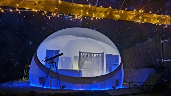 Burbujas Astronomicas Albarari Sanxenxo Hotel ภายนอก รูปภาพ