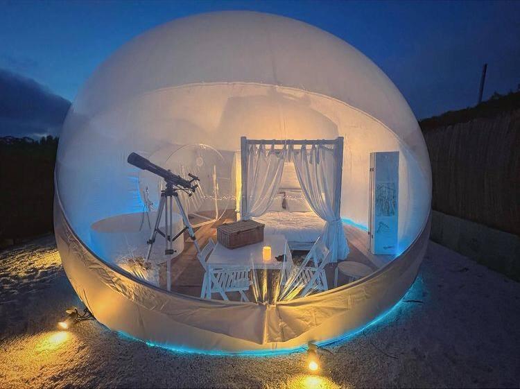 Burbujas Astronomicas Albarari Sanxenxo Hotel ภายนอก รูปภาพ